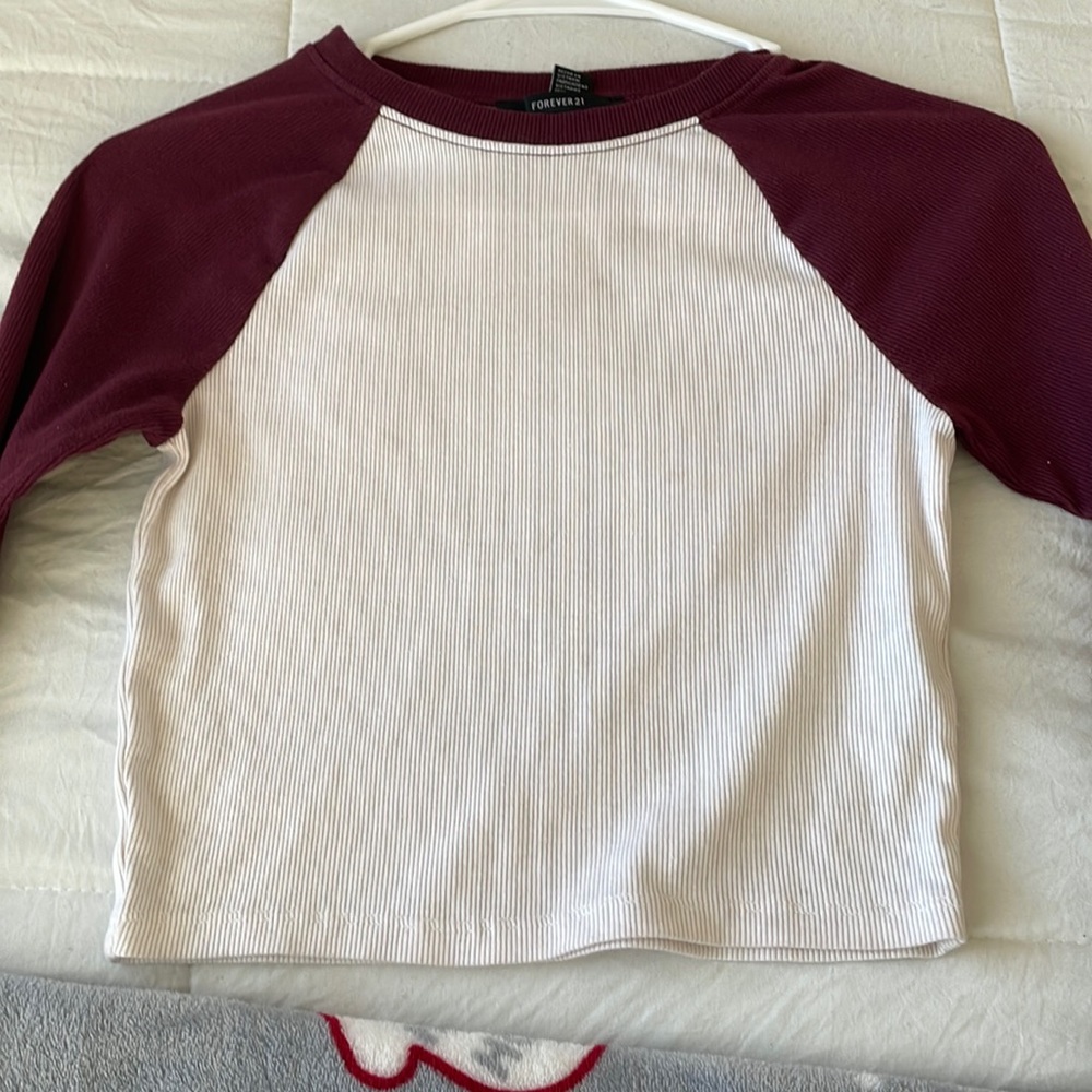 forever 21 maroon top